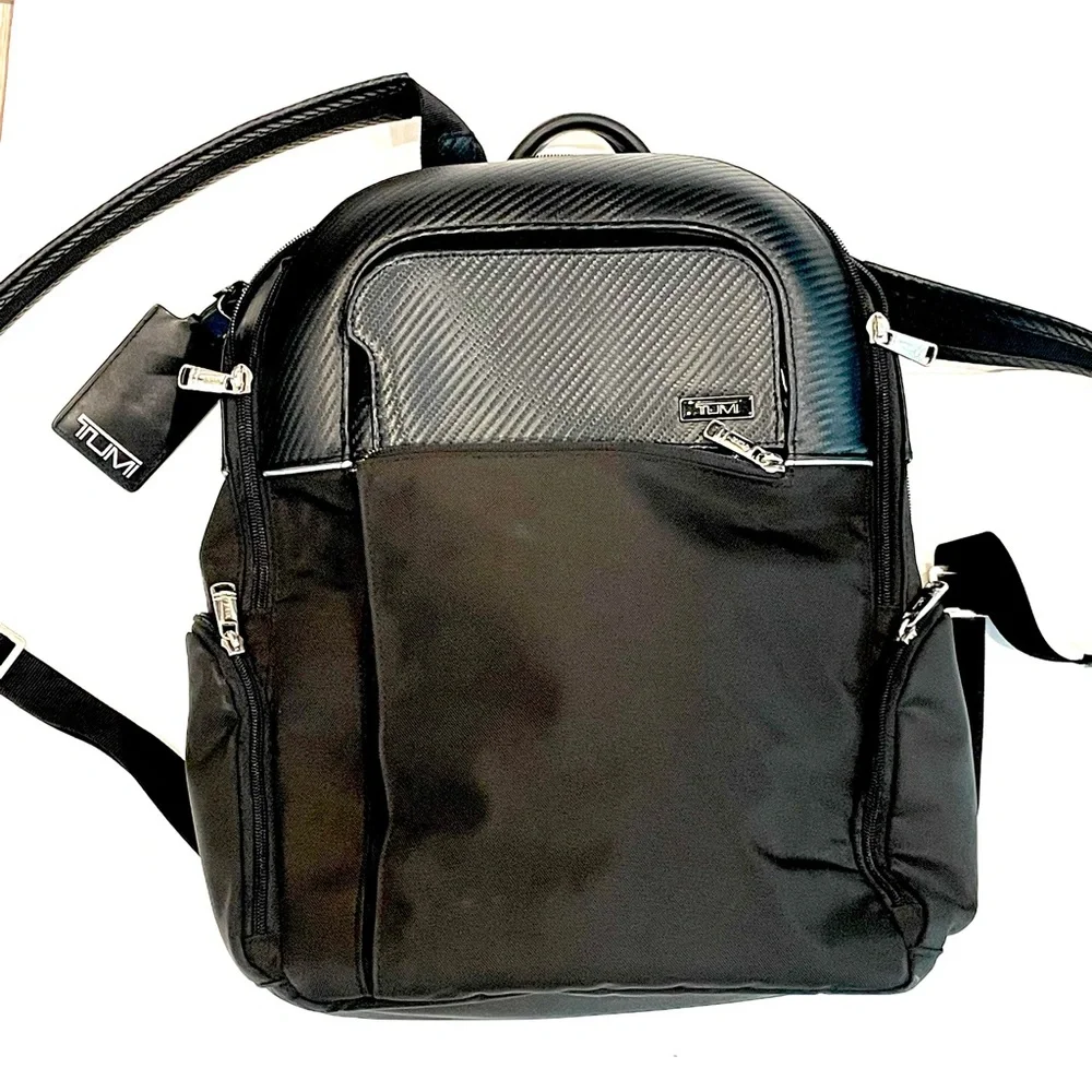 TUMI Alpha Luxury Travel Backpack Black